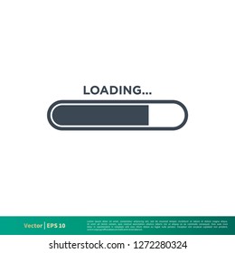 Loading Icon Vector Logo Template Illustration Design EPS 10.