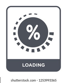 Loading icon vector on white background, Loading trendy filled icons from General collection, loading simple element illustration