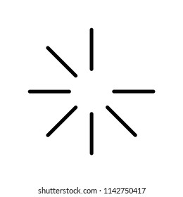 Loading icon vector icon. Simple element illustration. Loading symbol design. Can be used for web and mobile.