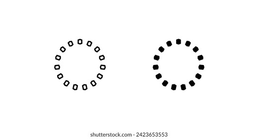 loading icon vector stock illustration 