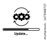 Loading icon vector. Update system illustration sign. Concept of upgrade application progress symbol or logo.