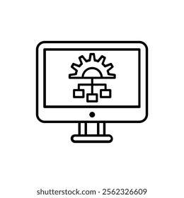 Loading icon vector. Update system illustration sign. Concept of upgrade application progress symbol or logo.