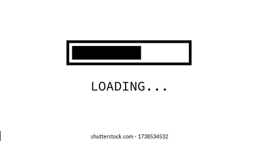 Loading icon,loading bar,isolated on white background