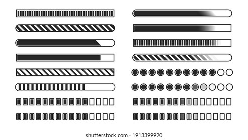 loading icons, load indicator sign, waiting symbols. Vector illustration.