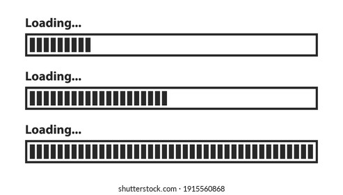 loading icons, load indicator sign, waiting symbols. Vector illustration.