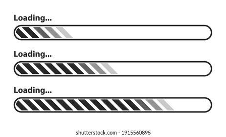 loading icons, load indicator sign, waiting symbols. Vector illustration.