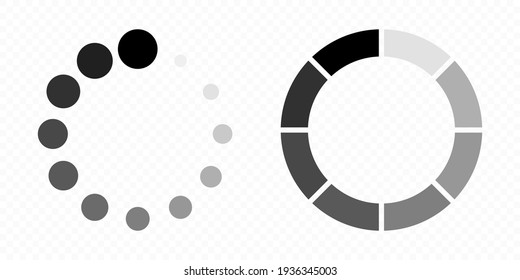 Loading icons. Load. load vector icons, isolated. Loading vector icon. Vector illustration