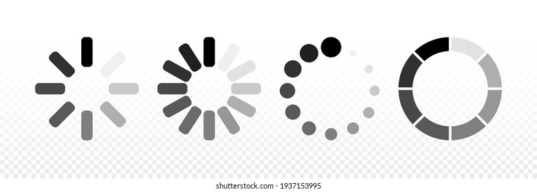 Loading Icons. Load. Load Vector Icons, Isolated. Loading Vector Icon. Vector Illustration