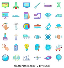Loading icons set. Cartoon style of 36 loading vector icons for web isolated on white background