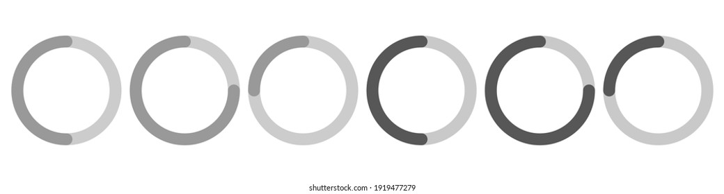 Loading icons set. Vector loading icons on white background. Vector illustration EPS 10