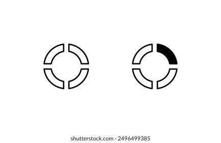 Loading icons set vector stock illustration