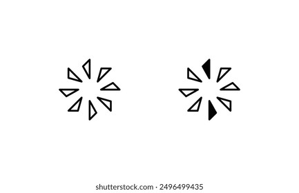Loading icons set vector stock illustration