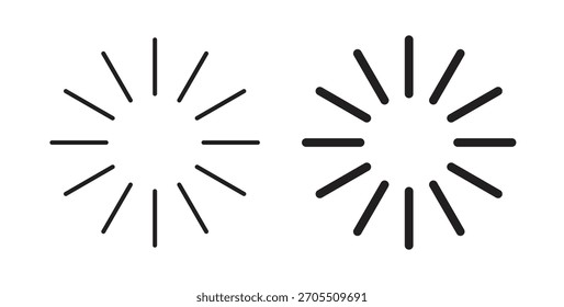 Iconos de carga para el Diseño web de uso, logotipo. Ilustración de símbolo.