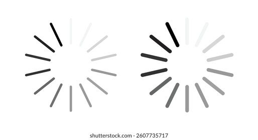 Loading icons vectors graphic designs