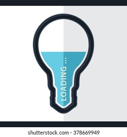 Loading ideas, within the light bulb concept
