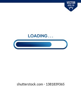 Loading illustration design concept related to load progress indicator