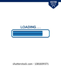 Loading illustration design concept related to load progress indicator