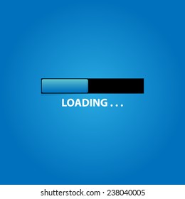 loading illustration design over a blue background