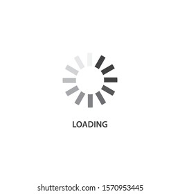 Loading indicator icon vector flat design