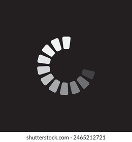 Loading indicator icon vector flat design