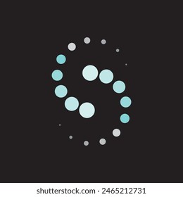 Loading indicator icon vector flat design