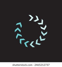 Loading indicator icon vector flat design