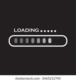 Loading indicator icon vector flat design