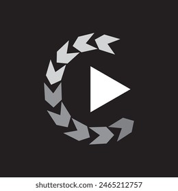 Loading indicator icon vector flat design