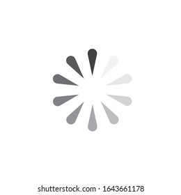 loading indicator icon vector illustration design template