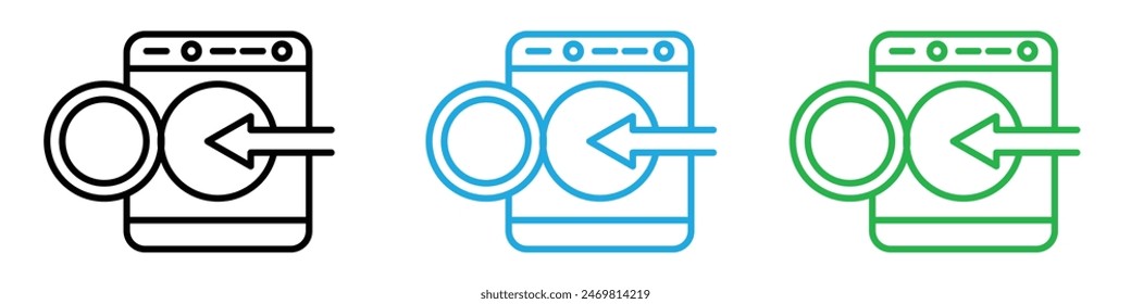 Cargando Vector de conjunto de logotipo de icono de lavandería