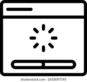 loading line icon illustration vector
