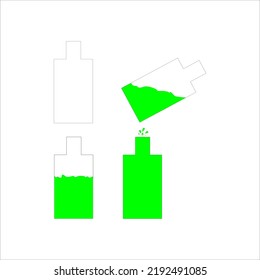 Loading line icon vector design template and illustration with editable stroke