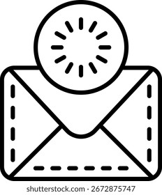 Loading Line vector Icon Design