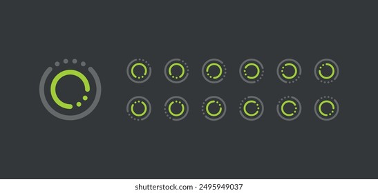 Loading load buffer icon spinner sprite sheet rotation web game ui download upload design html css design