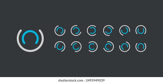 Loading load buffer icon spinner sprite sheet rotation web game ui download upload design html css design