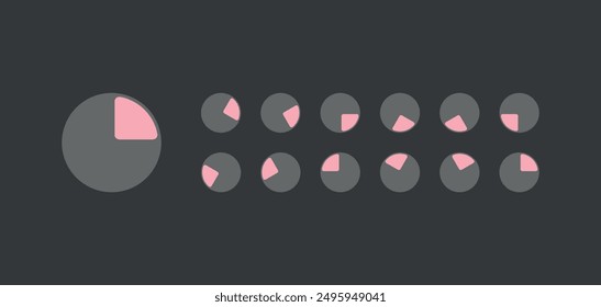 Laden Puffer Symbol Spinner Sprite Blatt Rotation Web-Spiel ui download hochladen design html css design