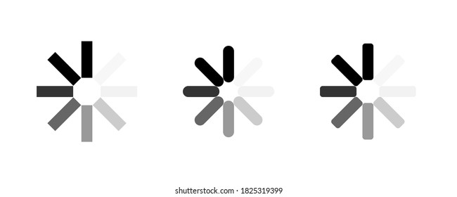Loading. Load icons. Loading symbol. Load bar vector icons. vector illustration