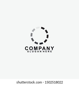 Loading Logo Design. Modern Design. Loading Icon. Flat Logo. Flat Icon. Loading. Vector Illustration