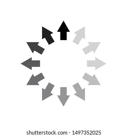 loading logo icon template, loading vector elements