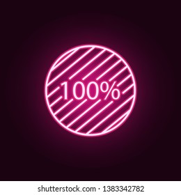 loading neon icon. Elements of online and web set. Simple icon for websites, web design, mobile app, info graphics