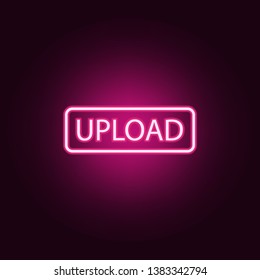 loading neon icon. Elements of online and web set. Simple icon for websites, web design, mobile app, info graphics