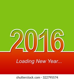 Loading new year 2016 design. 