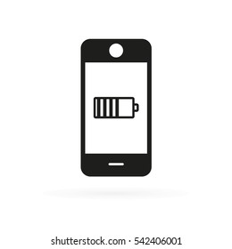 Loading Power Battery on Phone Icon