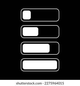 Loading Pre-loader Software Application Icon Label Design Vector