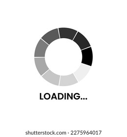 Loading Pre-loader Software Application Icon Label Design Vector
