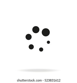 Loading process circular icon.