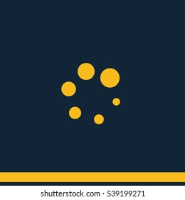 Loading process circular icon.