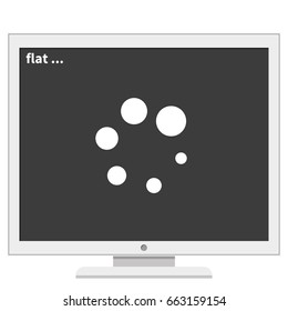 Loading process circular icon.