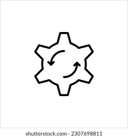 Loading process. Concept of upgrade application progress icon for graphic and web design. Upgrade Update system icon on white background