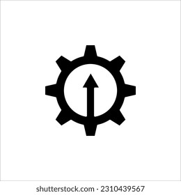 Loading process. Concept of upgrade application progress icon for graphic and web design. Upgrade Update system icon on white background